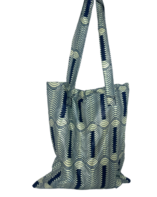 Blue Reusable Grocery Bag